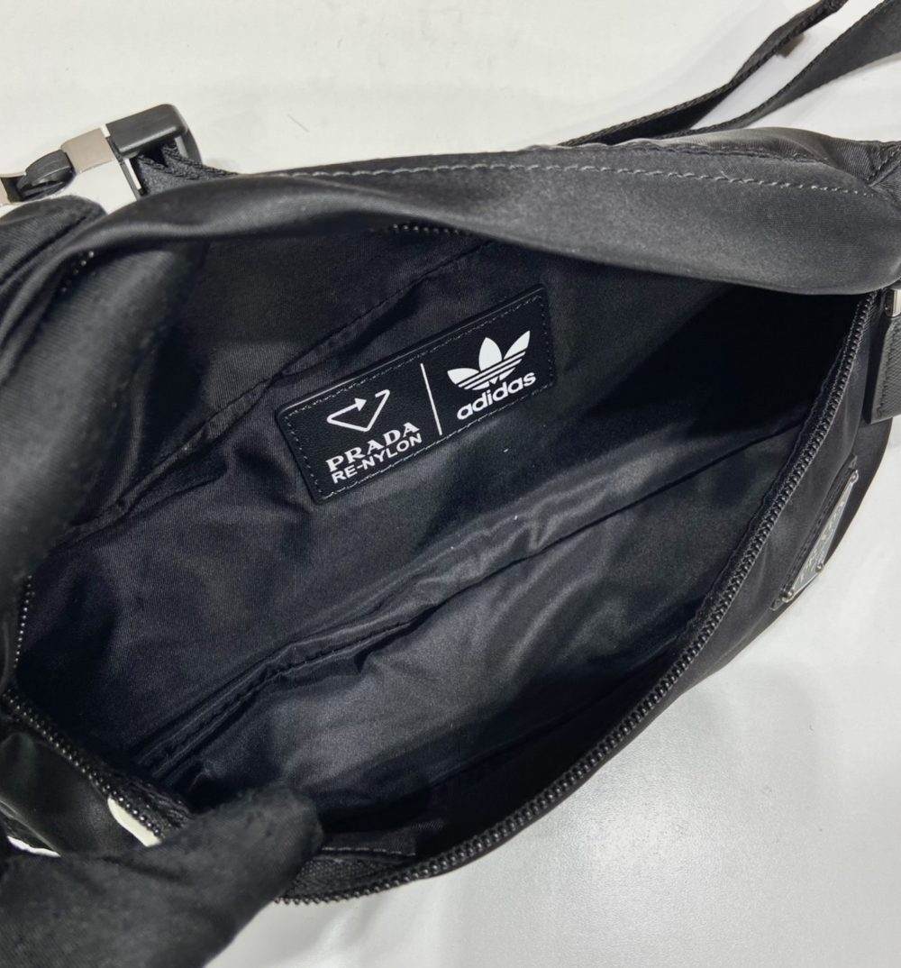 Prada Re-Nylon And Saffiano Belt Bag Black For Women, Women's Bags 10.2in/26cm 2VL034_1WQ8_F0002_V_ADS