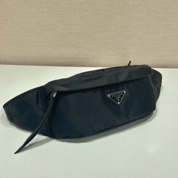 Prada Re-Nylon And Saffiano Belt Bag Black For Women, Women's Bags 10.2in/26cm 2VL034_2DMG_F0002_V_OOO