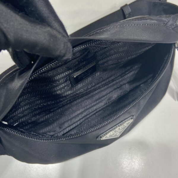 Prada Re-Nylon And Saffiano Belt Bag Black For Women, Women's Bags 10.2in/26cm 2VL034_2DMG_F0002_V_OOO