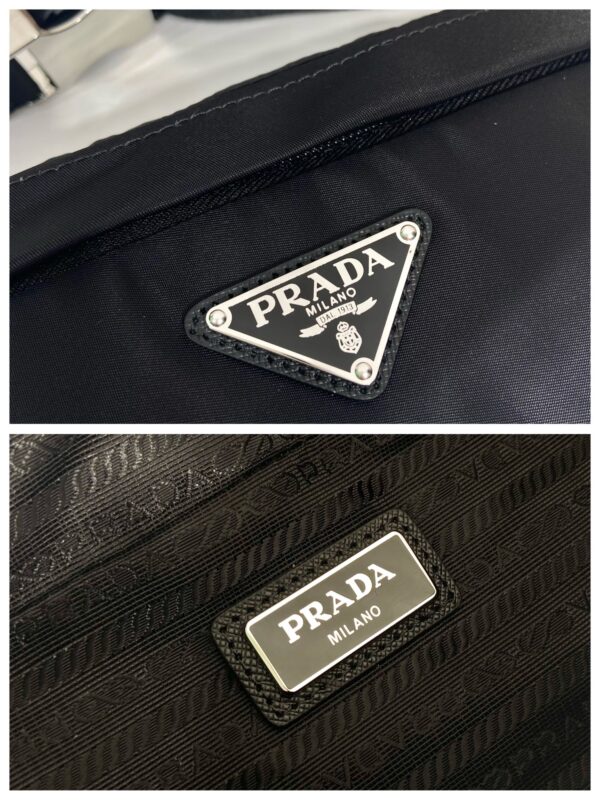 Prada Re-Nylon And Saffiano Belt Bag Black For Women, Women's Bags 10.2in/26cm 2VL034_2DMG_F0002_V_OOO