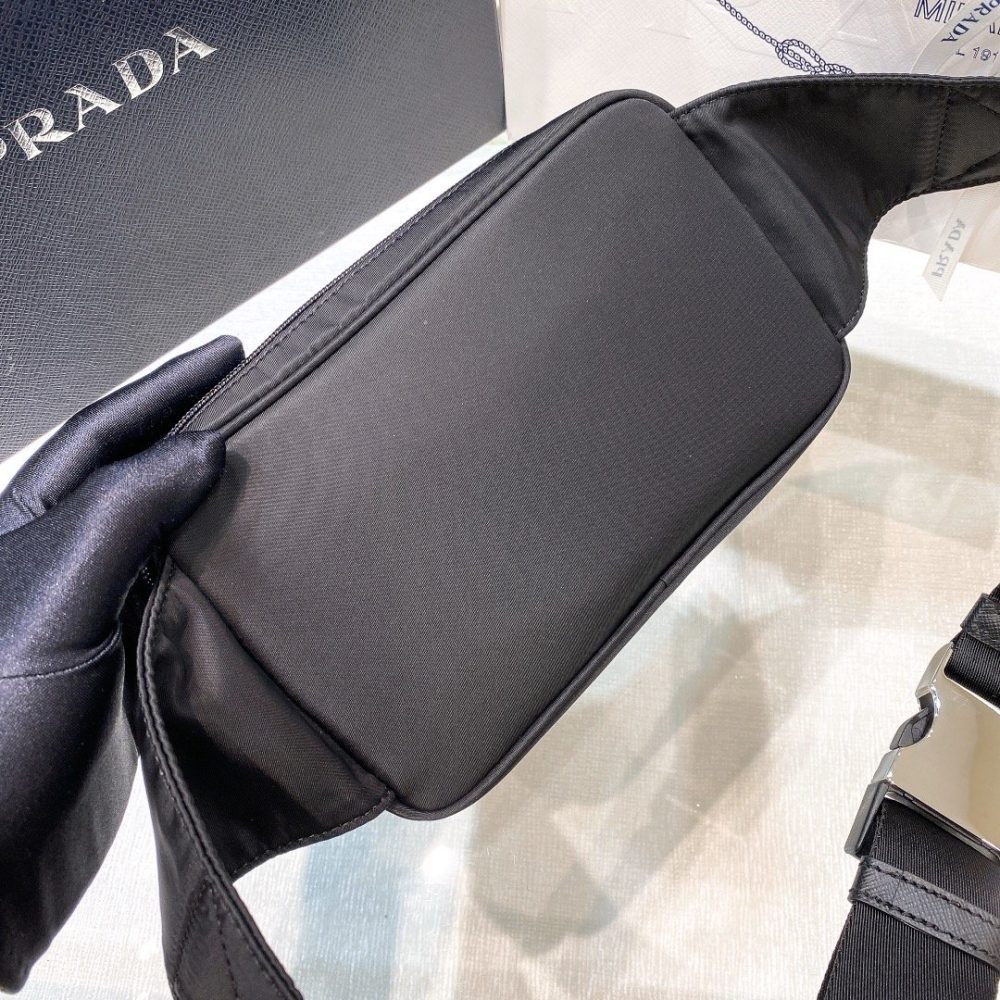 Prada Re-Nylon And Saffiano Belt Bag Black For Women, Women's Bags 8.2in/21cm 2VL977_2DMG_F0002_V_WOO - Image 5