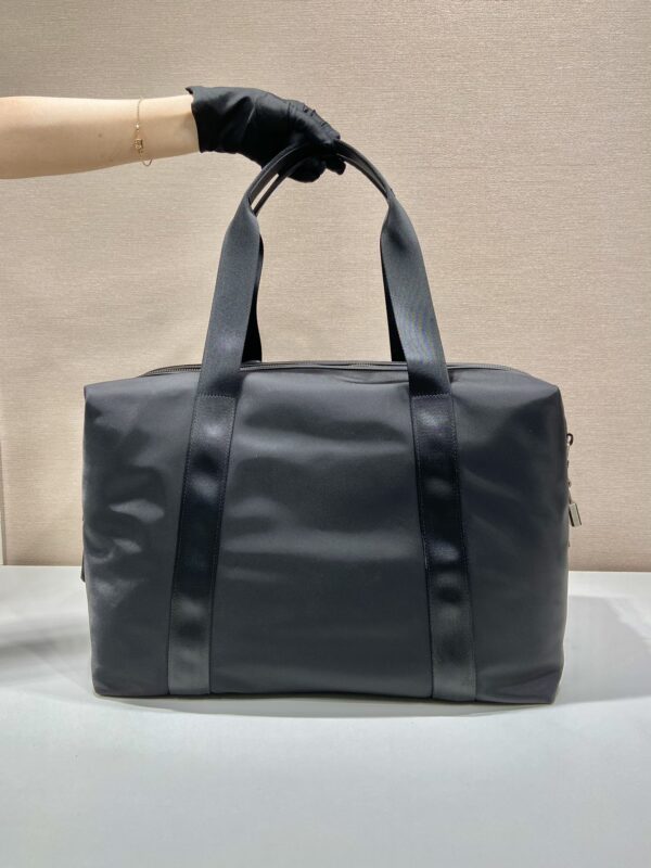 Prada Re-Nylon And Saffiano Duffle Bag Black For Women, Women's Bags 17.5in/45cm 2VC796_2DMH_F0002_V_OOO