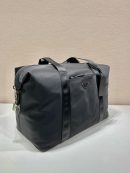 Prada Re-Nylon And Saffiano Duffle Bag Black For Women, Women's Bags 17.5in/45cm 2VC796_2DMH_F0002_V_OOO