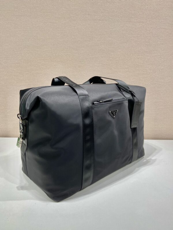 Prada Re-Nylon And Saffiano Duffle Bag Black For Women, Women's Bags 17.5in/45cm 2VC796_2DMH_F0002_V_OOO
