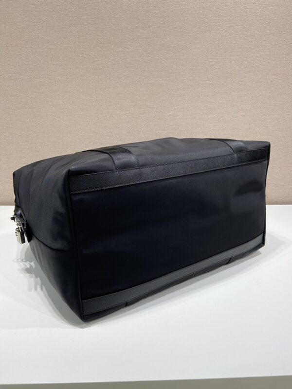 Prada Re-Nylon And Saffiano Duffle Bag Black For Women, Women's Bags 17.5in/45cm 2VC796_2DMH_F0002_V_OOO