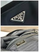 Prada Re-Nylon And Saffiano Duffle Bag Black For Women, Women's Bags 17.5in/45cm 2VC796_2DMH_F0002_V_OOO
