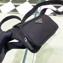 Prada Re-Nylon And Saffiano Shoulder Bag Black For Women, Women's Bags 7.5in/19cm 2VH128_2DMG_F0002_V_OOO