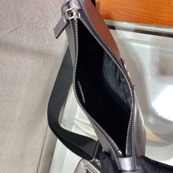 Prada Re-Nylon And Saffiano Shoulder Bag Black For Women, Women's Bags 9.4in/24cm 2VH113_2DMH_F0002_V_OOP