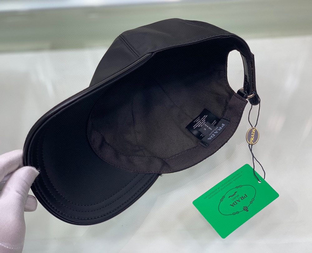 Prada Re-Nylon Baseball Cap Black Prada Cap 2HC274_2DMI_F0002