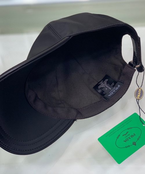 Prada Re-Nylon Baseball Cap Black Prada Cap 2HC274_2DMI_F0002