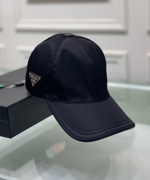 Prada Re-Nylon Baseball Cap Black Prada Cap 2HC274_2DMI_F0002