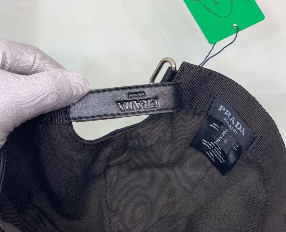 Prada Re-Nylon Baseball Cap Black Prada Cap 2HC274_2DMI_F0002