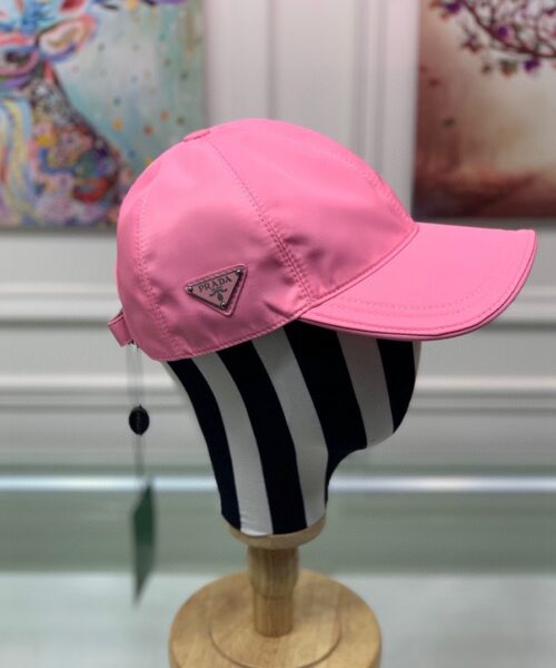 Prada Re-Nylon Baseball Cap Pink Prada Cap
