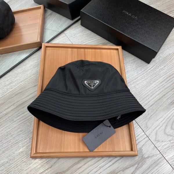 Prada Re-Nylon Bucket Hat Black Prada Hat 1HC137_2DMI_F0002