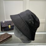 Prada Re-Nylon Bucket Hat Black Prada Hat 1HC137_2DMI_F0002