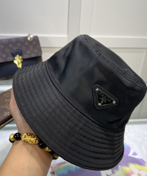 Prada Re-Nylon Bucket Hat Black Prada Hat 1HC137_2DMI_F0002