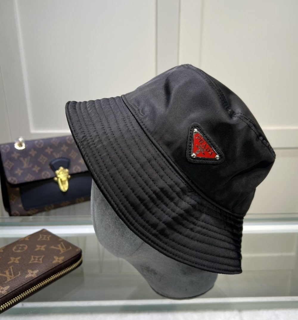 Prada Re-Nylon Bucket Hat Black Prada Hat