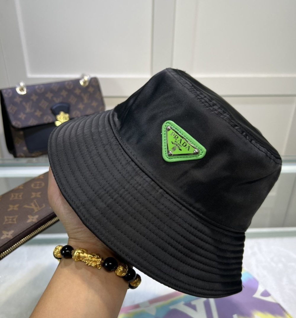 Prada Re-Nylon Bucket Hat Black Prada Hat