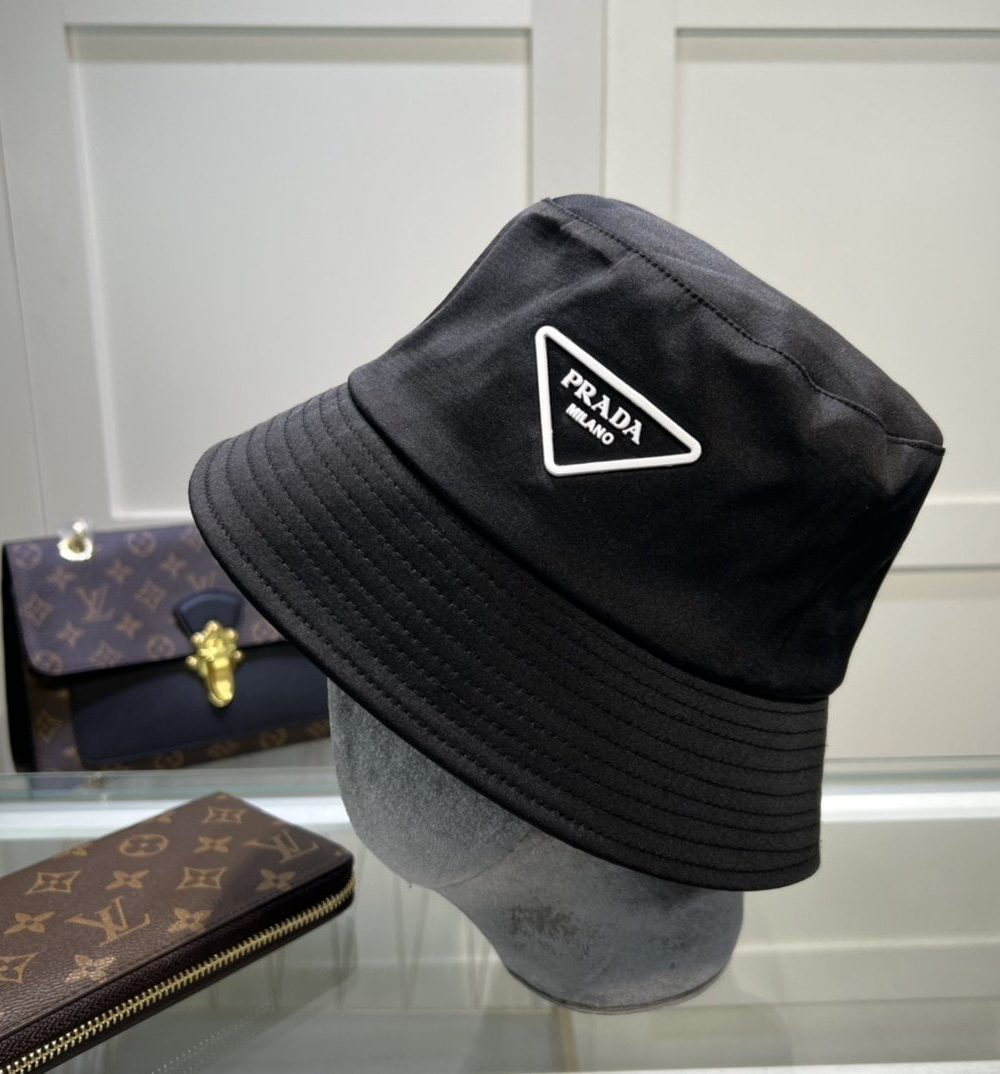 Prada Re-Nylon Bucket Hat Black Prada Hat