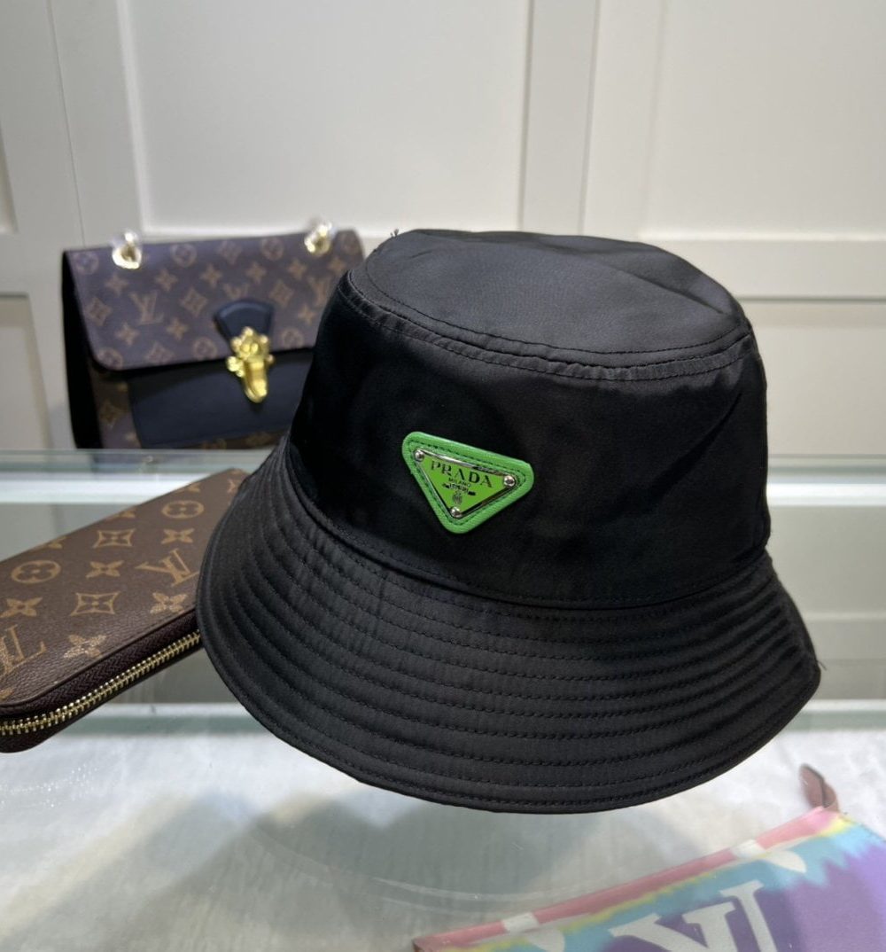 Prada Re-Nylon Bucket Hat Black Prada Hat