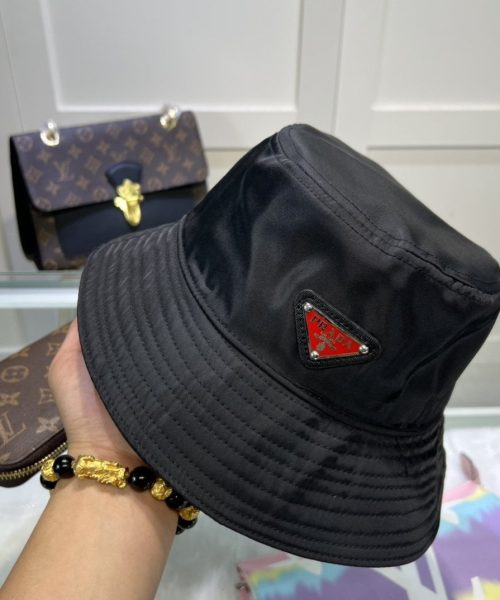 Prada Re-Nylon Bucket Hat Black Prada Hat
