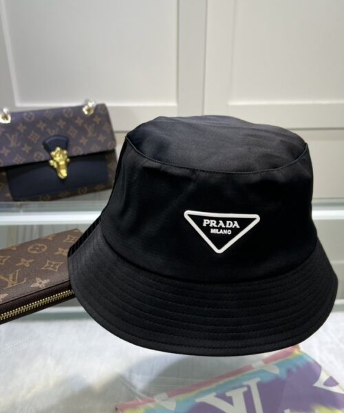 Prada Re-Nylon Bucket Hat Black Prada Hat