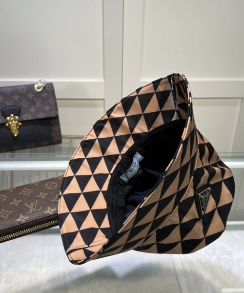Prada Re-Nylon Bucket Hat Black/Beige Prada Hat