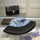 Prada Re-Nylon Bucket Hat Black/Light Blue Prada Hat
