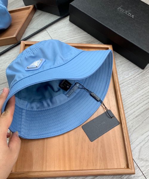 Prada Re-Nylon Bucket Hat Blue Prada Hat