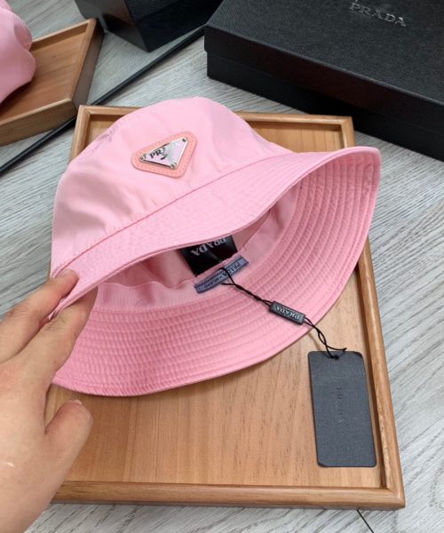 Prada Re-Nylon Bucket Hat Pink Prada Hat