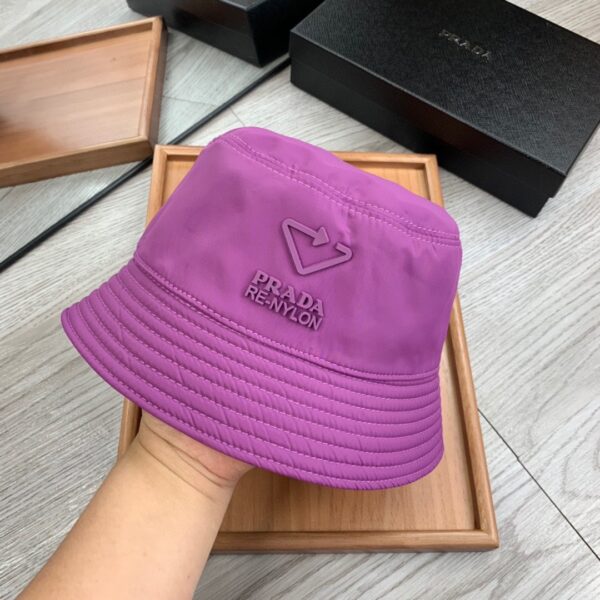 Prada Re-Nylon Bucket Hat Purple Prada Hat