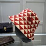Prada Re-Nylon Bucket Hat Red/White Prada Hat