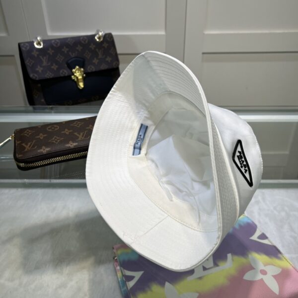 Prada Re-Nylon Bucket Hat White Prada Hat