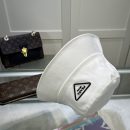Prada Re-Nylon Bucket Hat White Prada Hat