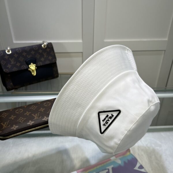 Prada Re-Nylon Bucket Hat White Prada Hat