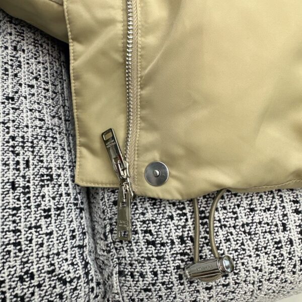 Prada Re-Nylon Down Jacket Beige For Women