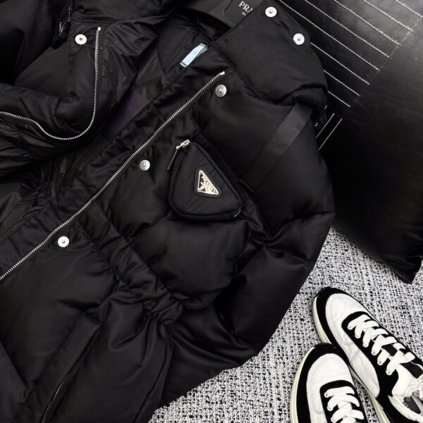 Prada Re-Nylon Down Jacket Black For Women