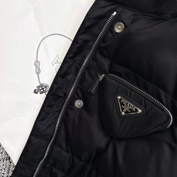 Prada Re-Nylon Down Jacket Black For Women