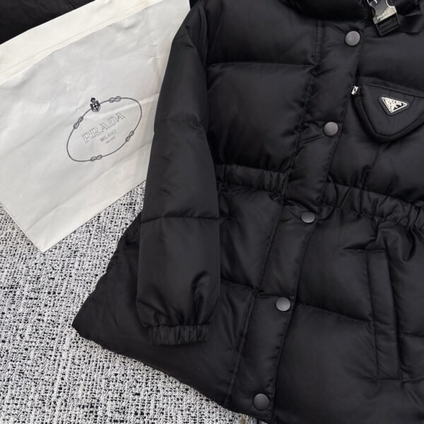Prada Re-Nylon Down Jacket Black For Women