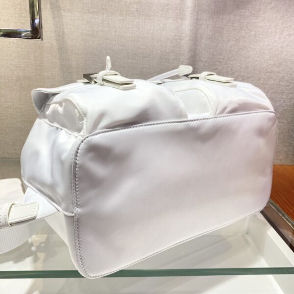 Prada Re-Nylon Medium Backpack White For Women, Women's Bags 12.6in/32cm 1BZ811_RV44_F0009_V_OTO