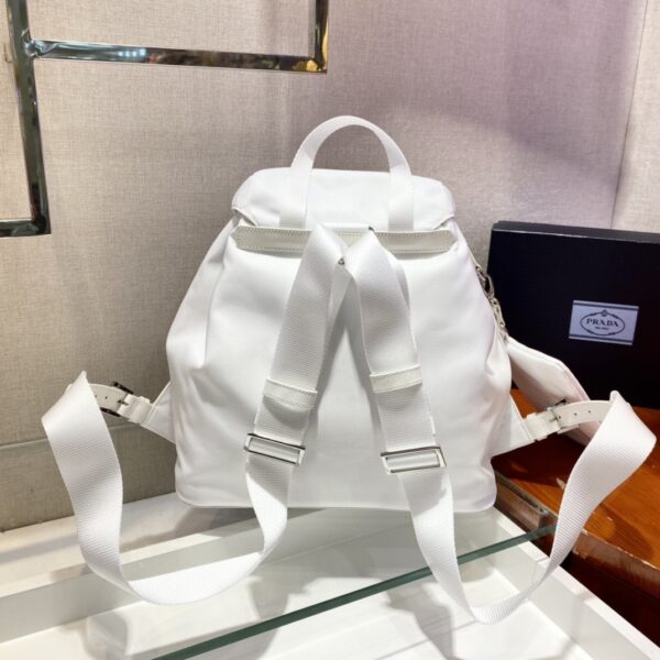 Prada Re-Nylon Medium Backpack White For Women, Women's Bags 12.6in/32cm 1BZ811_RV44_F0009_V_OTO