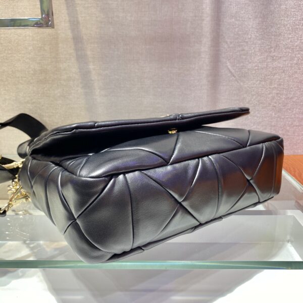 Prada Re-Nylon Padded Shoulder Bag Black For Women, Women's Bags 11in/28cm