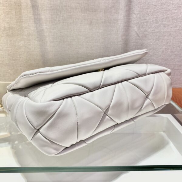 Prada Re-Nylon Padded Shoulder Bag White For Women, Women's Bags 11in/28cm
