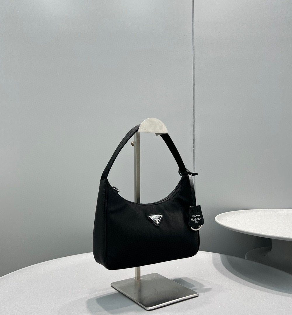 Prada Re-Nylon Re-Edition 2000 Mini-Bag Black For Women, Women's Bags 8.6in/22cm 1NE515_RDH0_F0002