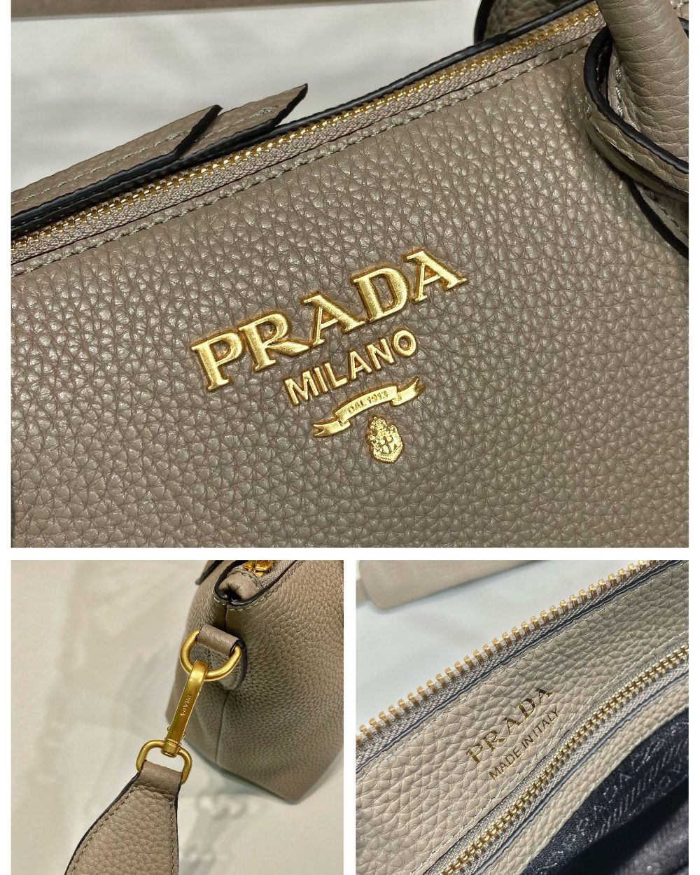 Prada Saffiano Mini Bag Beige For Women, Women's Bags 9.4in/24cm