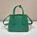 Prada Saffiano Mini Bag Green For Women, Women's Bags 9.8in/25cm 1BG443_2A4A_F0458_V_XOO