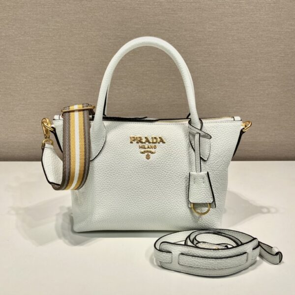 Prada Saffiano Mini Bag White For Women, Women's Bags 9.4in/24cm