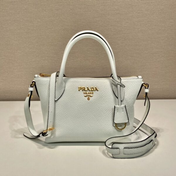 Prada Saffiano Mini Bag White For Women, Women's Bags 9.4in/24cm
