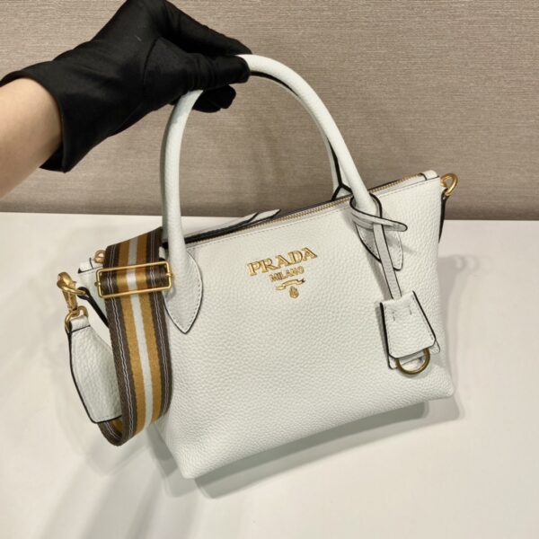 Prada Saffiano Mini Bag White For Women, Women's Bags 9.4in/24cm