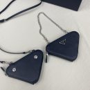 Prada Saffiano Mini Pouch Black For Women, Women's Bags 5.9in/15cm 1NR015_053_F0002